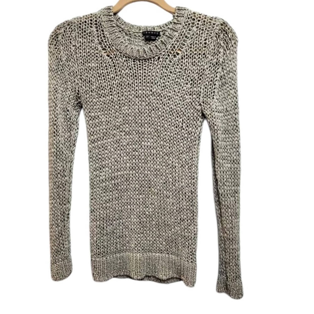 Theory Shirlyn Space Open Knit Sweater